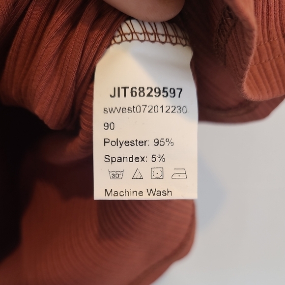 NWT Women's Emery Rose Tank Top Burnt Orange Sz M NEW - Picture 3 of 4